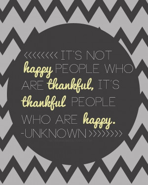 thankful & happy