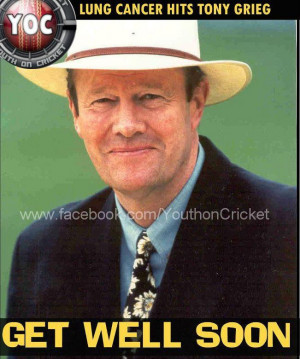 The Former England Captain Tony Greig Was Initially Diagnosed With