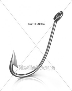 Fishing Lure With Grappling Hook To Catch Fish Stock Photo