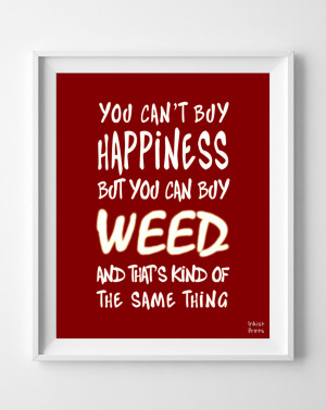Weed Money Quotes Weed Typography Quotes Poster