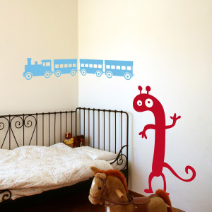 Kids Little Monsters Wall Sticker Quote