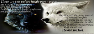 there are two wolves inside every person wolf timeline cover quotes ...