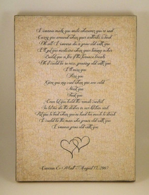Wedding Vows Quote Song Lyrics Plaque Any by PersonalizedFrames1