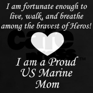 Marine Mom Fortunate Tee on CafePress.com