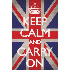 Keep Calm And Carry On Union Jack Maxi Poster