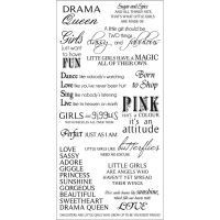 Girls Rub on Quotes by KaiserCraft found at fotobella.com