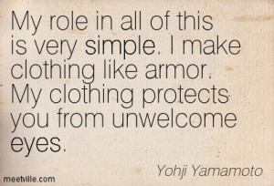 In All Of This Is Very Simple. I Make Clothing Like Armor. My Clothing ...