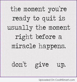 Quotes and Sayings about Giving Up