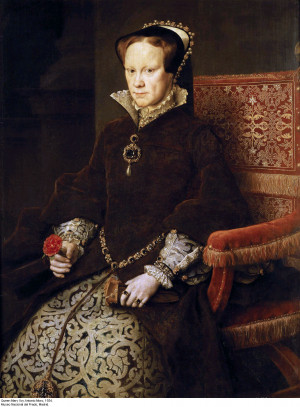 Portrait of Queen Mary I Tudor by Antonio Moro (Anthonis Mor), 1554 ...