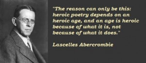 Lascelles abercrombie famous quotes 3