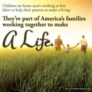 America's families working together to make a life. or just learning ...