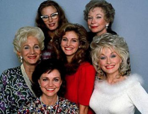 ... From the back left: Annelle, Ouiser, Clairee, Shelby, Truvy and M'Lynn