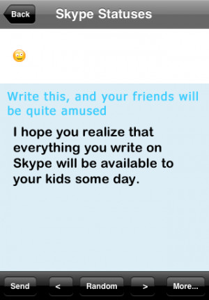 Skype Mood Messages your friends will like screenshot #3