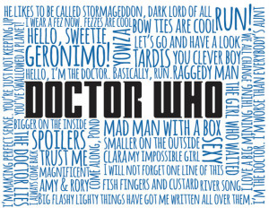 Doctor Who #11 quotes, phrases and words (framed 8x10)