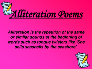 Alliteration Poems by mikeholy