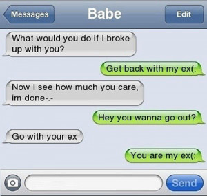 break up texts ex