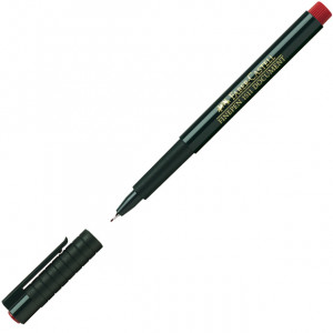 Faber-Castell Fineliner Finepen 1511: Red, Pack of 10