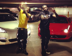 At The Wheels Meek Mill Captures Ace Hood Stuntin’ In A Red Ferrari