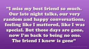Go Back > Gallery For > I Miss Our Friendship Quotes