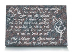 Grandmother Memorial Quotes