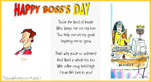Happy Boss’s Day Poem Graphic
