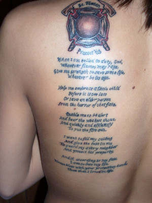 Fire Fighter Ingjection Tattoo On Shoulder
