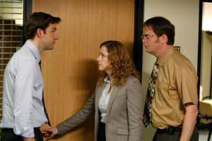 Jim, Pam and Dwight - the-office Photo