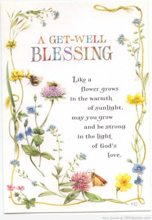 Get Well Blessing.