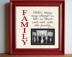 Family Custom Picture Frame - perso nalized frame - wooden frame ...