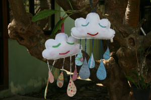 Happy Rain Cloud Mobile