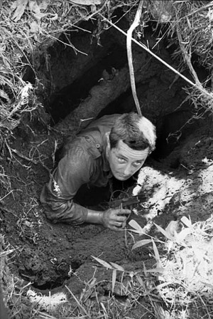 ... Viet Cong tunnel during Operation Enoggera, June 1966. [AWM CUN/66