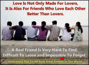 ... Lovers,. its also for Friends who Loves each other Better than each