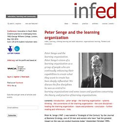 peter senge and the theory and practice of the learning organization