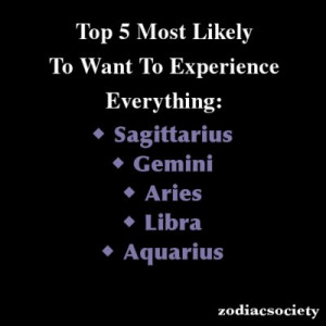 Zodiac Signs: Top 5 Most Likely To Want To Experience Everything