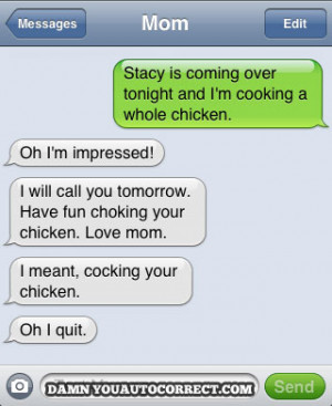 funny auto-correct texts - Date Night