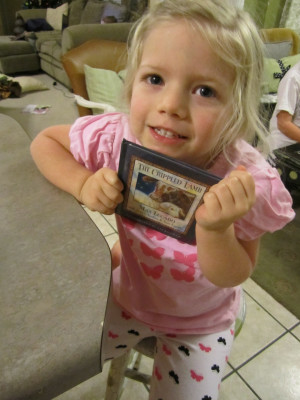 We made cookies, using our handprints, to look like sheep.
