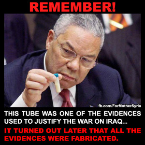 Colin Powell Fabricated Lies...