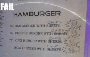 Hamburger with….chips