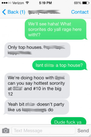Leaked Texts From Fraternity Rush Chair Show New Level Of Trying Too ...