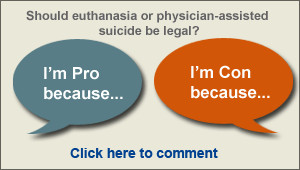 Share your thoughts on euthanasia and read, vote on, and reply to ...