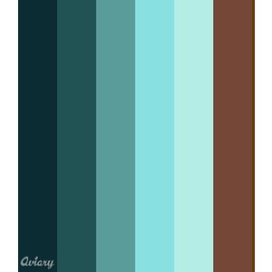 Blue and Brown Color Palette