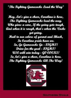 the gamecock fight song step to the rear rewritten for the gamecocks ...