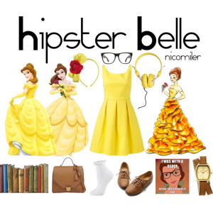 hipster belle costume