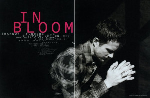 Brandon Flowers Nylon Guy Magazine spread (pages 1-2)