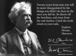 quote about travel from Mark Twain
