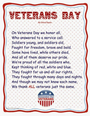 Veterans Day Religious Poems, Inspirational Poetry