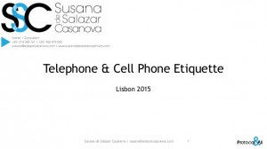 Telephone and cell phone etiquette