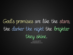 God's promises...
