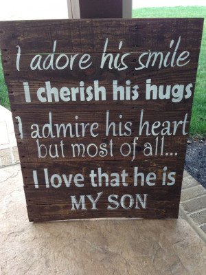 Reclaimed Wood Son Quote hand painted sign on Etsy, $135.00