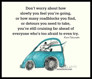 Slow progress is still progress.